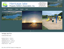 Tablet Screenshot of heritagelakepoa.com